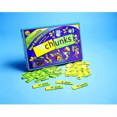 Didax Chunks The Incredible Word Building Game, Green and Yellow, Set of 140   